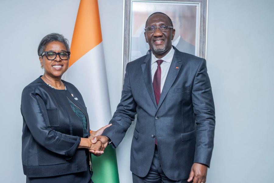 Coopération commerciale USA-Côte d’Ivoire : le Ministre Souleymane Diarrassouba échange avec British Robinson, Coordinatrice de Prosper Africa